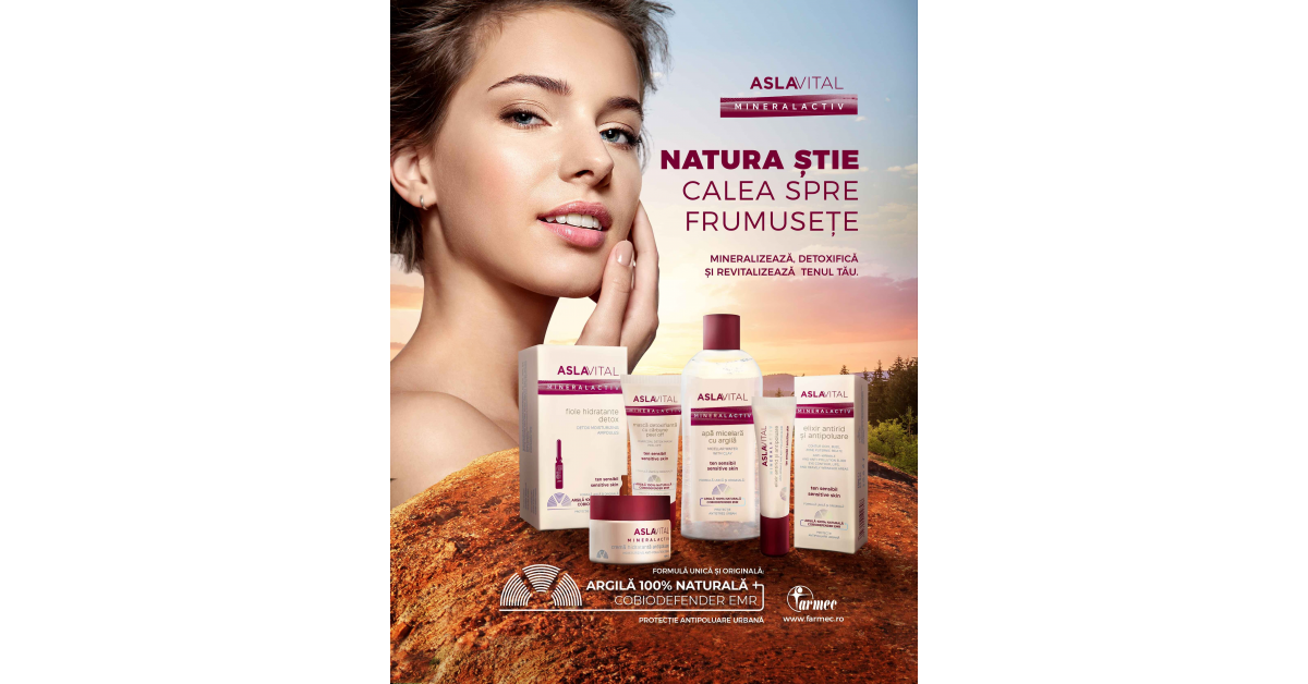 Farmec investeste in modernizarea gamei Aslavital Mineralactiv