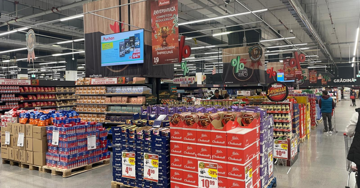 Reduceri de până la 50% la Auchan și șansa la 19.000 lei cash în tombolă