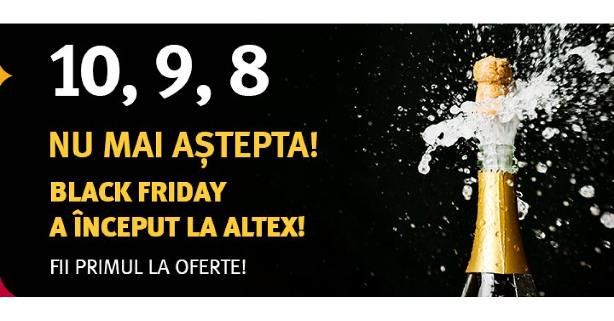Black Friday 2019 incepe de astazi pe Altex