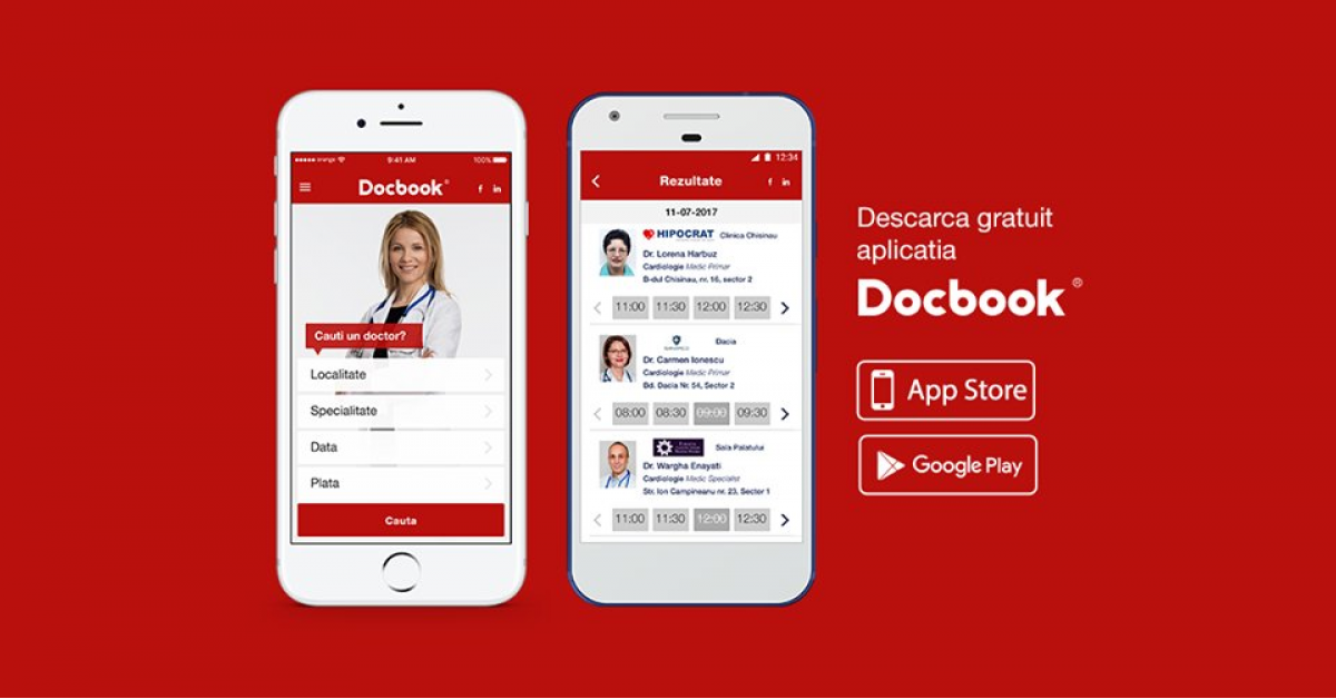Docbook - o aplicatie pentru a-ti face gratuit programari la doctor