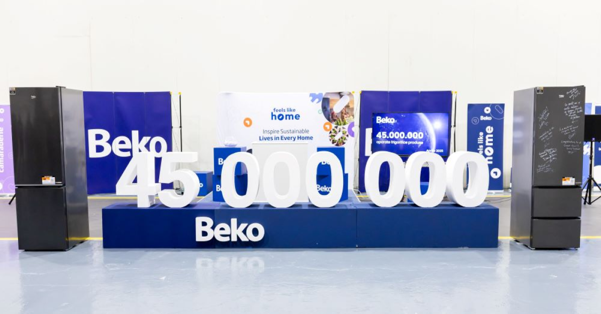 Record pentru Beko România: compania a sărit de pragul de 45 milioane de frigidere produse la fabrica din Găești