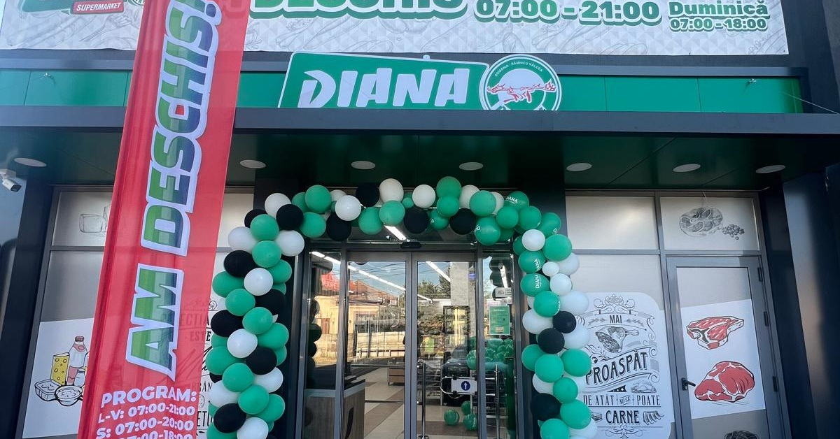 Rețeaua locală Magazine DIANA îi dă bice expansiunii: încă un magazin inaugurat în țară
