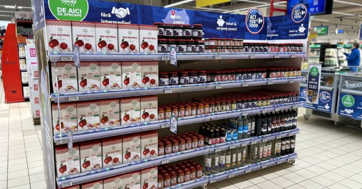 Mai multe produse românești în magazinele Carrefour: ce bunătăți veți găsi la raft