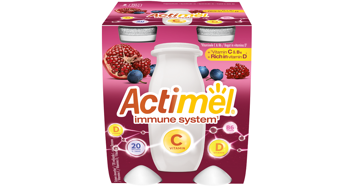 Danone completează portofoliul de iaurturi Actimel cu trei noi sortimente
