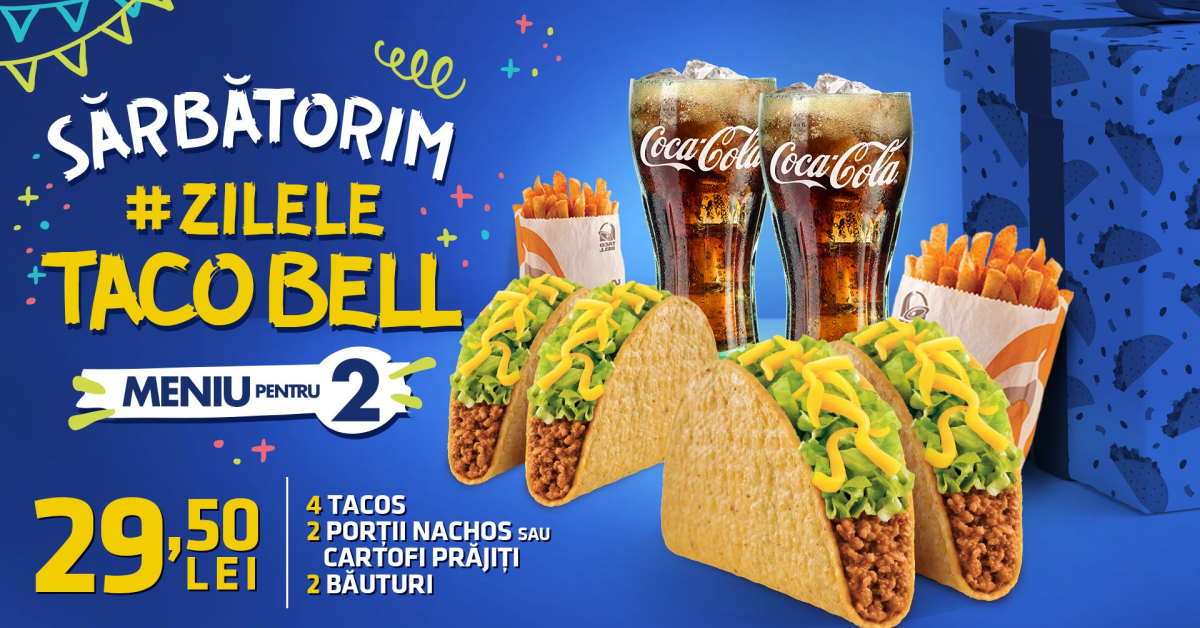 Taco Bell aniverseaza un an de prezenta in Romania