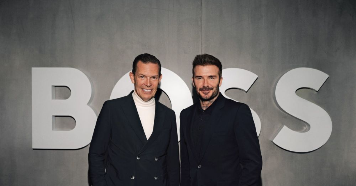 HUGO BOSS bate palma cu David Beckham pentru viitoarele colecții