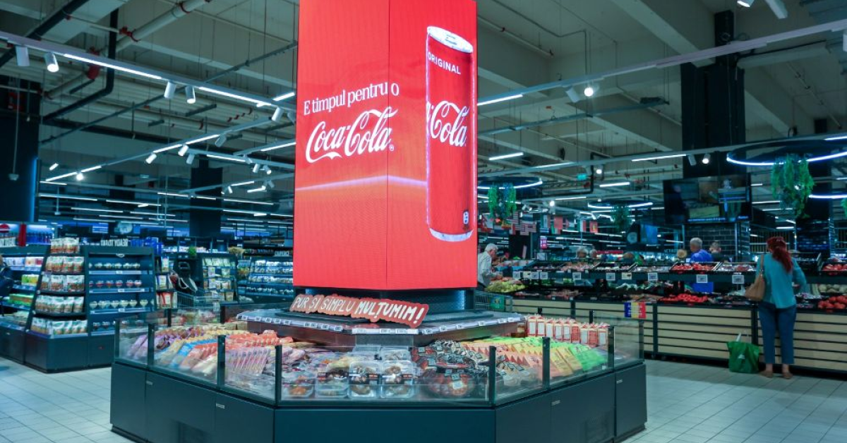 Intri la Auchan și treci printr-o reclamă uriașă. Retailerul transformă cumpărăturile într-o experiență digitală