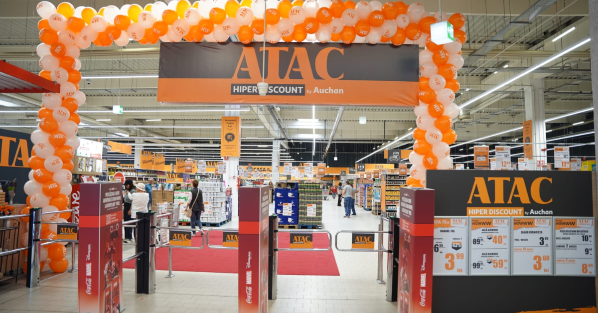 Conceptul hiper discount ATAC by Auchan ajunge în Capitală! Primul hipermarket se deschide în nordul Bucureștiului 