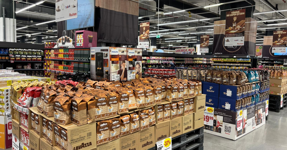 A început Târgul de cafea și ceai la Auchan România: reduceri de până la 40% la peste 300 de sortimente