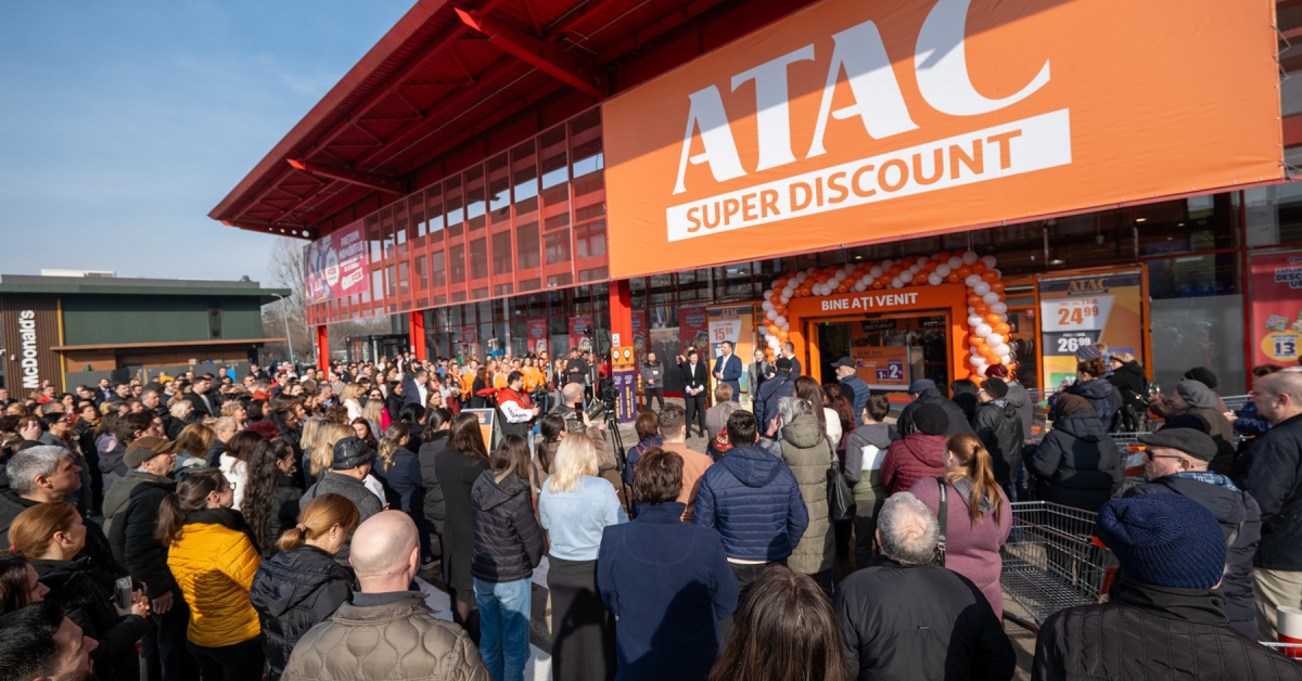 Extinderea formatului ATAC în București: Auchan inaugurează prima unitate de tip Super Discount din Capitală