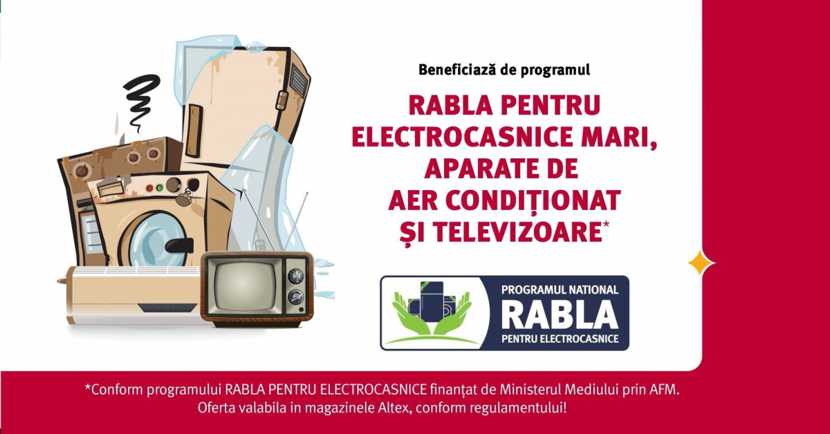 Programul RABLA pentru Electrocasnice de la Altex