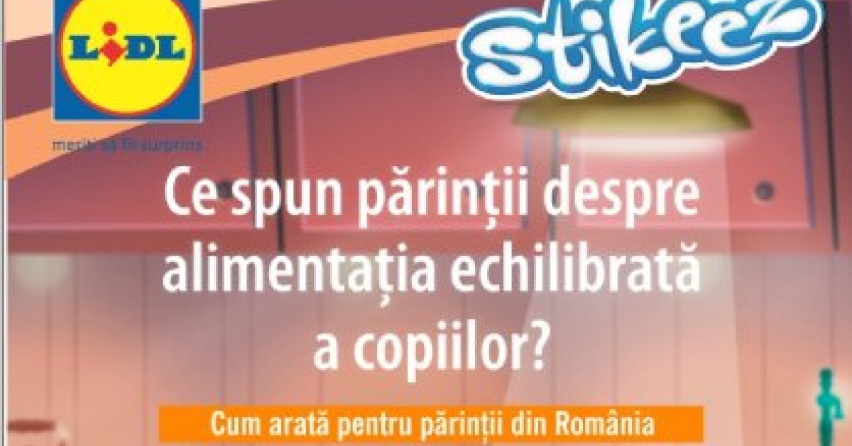 Studiu LIDL: 77% dintre parintii din Romania considera ca cel mai important aspect privind alimentatia echilibrata a copiilor este ca acestia sa manance mese gatite acasa 