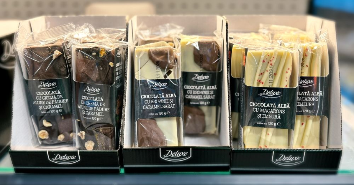 Lidl România: După producția ciocolatei Dubai, Deluxe își încearcă norocul cu alte trei sortimente de ciocolată