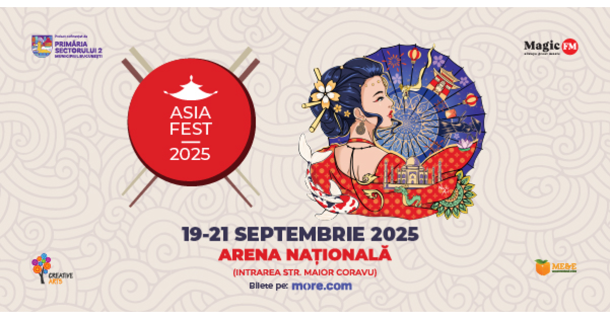 Asia Fest 2025: Capitala devine inima Asiei. Trei zile de spectacol, arome și tradiții asiatice, la Arena Națională din București